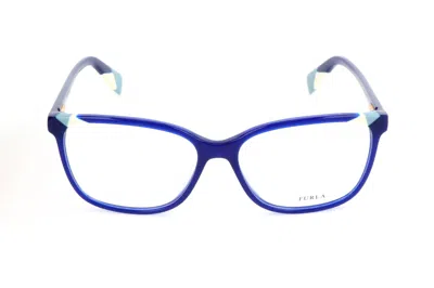 Shop Furla Eyeglasses In Shiny Opaline Blue