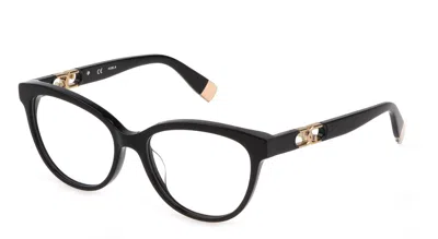 Shop Furla Eyeglasses In Glossy Black