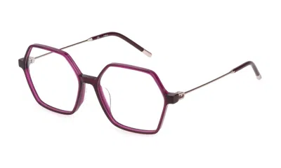 Shop Furla Eyeglasses In Bordeaux Red Transparent Glossy