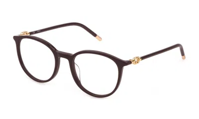 Shop Furla Eyeglasses In Shiny Dark Plum