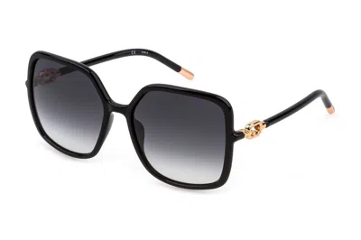 Shop Furla Sunglasses In Total Glossy Black