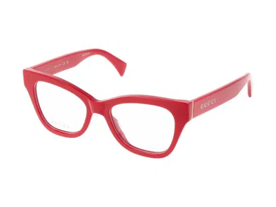 Shop Gucci Eyeglasses In Red Red Transparent
