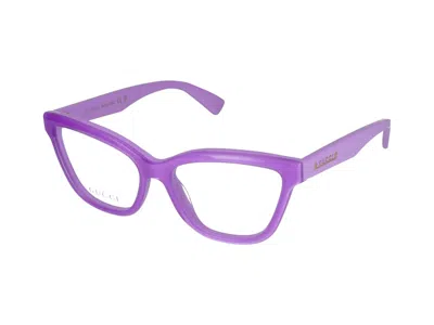 Shop Gucci Eyeglasses In Violet Violet Transparent