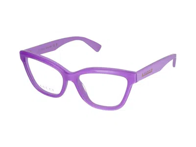 Gucci Gg1589o Cat-eye Glasses In Violet Violet Transparent
