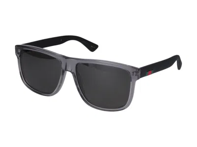 Shop Gucci Sunglasses In Grey Black Grey