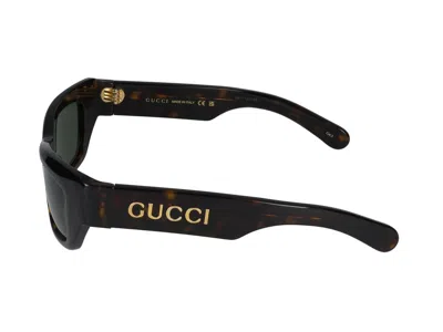Shop Gucci Sunglasses In Havana Havana Green
