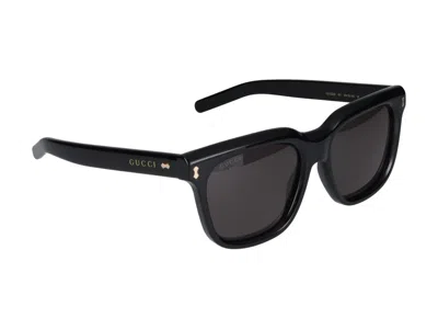 Shop Gucci Sunglasses In Black Black Grey