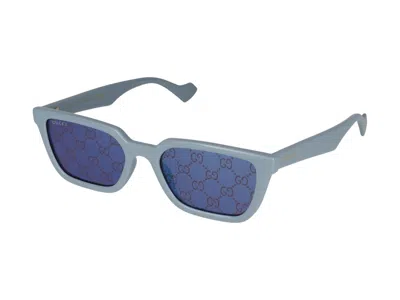 Shop Gucci Sunglasses In Light Blue Light Blue Violet