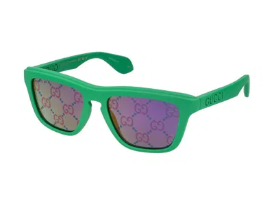 Shop Gucci Sunglasses In Green Green Blue