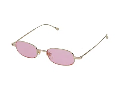 Shop Gucci Sunglasses In Gold Gold Pink