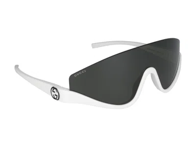 Shop Gucci Sunglasses In White White Grey