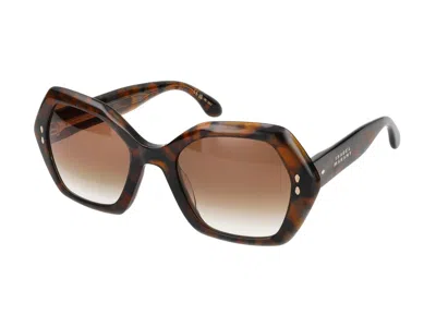 Shop Isabel Marant Sunglasses In Brown Havana