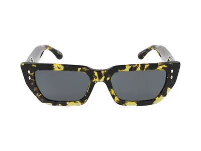 Shop Isabel Marant Sunglasses In Yellow Havana
