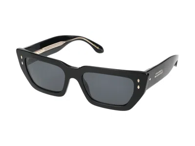 Isabel Marant Rectangular Sunglasses In Black