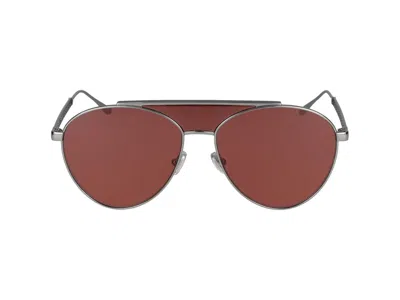 Shop Jimmy Choo Sunglasses In Ruthenium Red