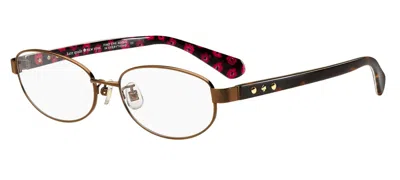 Shop Kate Spade Eyeglasses In Brown Havana Gold