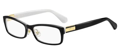 Shop Kate Spade Eyeglasses In Black Ivory