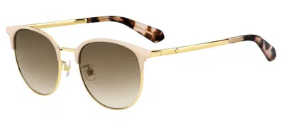 Shop Kate Spade Sunglasses In Pink Gold