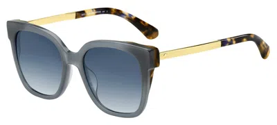 Shop Kate Spade Sunglasses In Blue Havana Grey