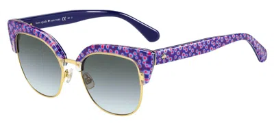 Shop Kate Spade Sunglasses In Pattern Blue Blue