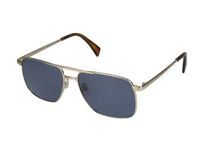 Shop Lanvin Sunglasses In Gold/blue