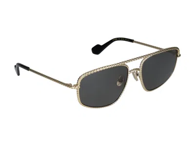 Shop Lanvin Sunglasses In Gold/grey
