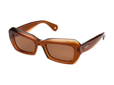 Shop Lanvin Sunglasses In Transparent Amber
