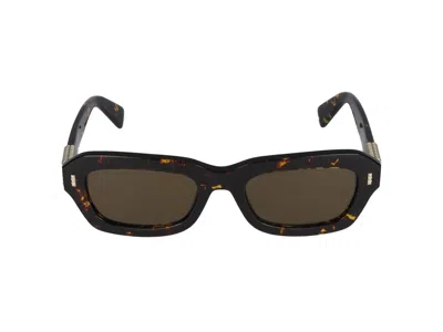 Lanvin Rectangular Frame Sunglasses In Dark Tortoise