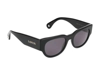 Shop Lanvin Sunglasses In Black