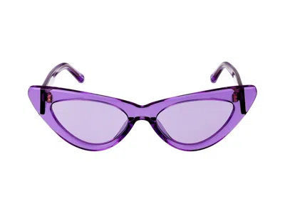 Shop Linda Farrow Sunglasses In Viola