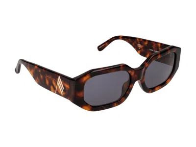Shop Linda Farrow Sunglasses In Brown