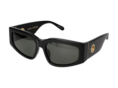 Shop Linda Farrow Sunglasses In Black