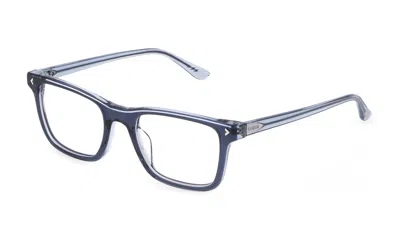 Shop Lozza Eyeglasses In Blue+blue Glossy Top