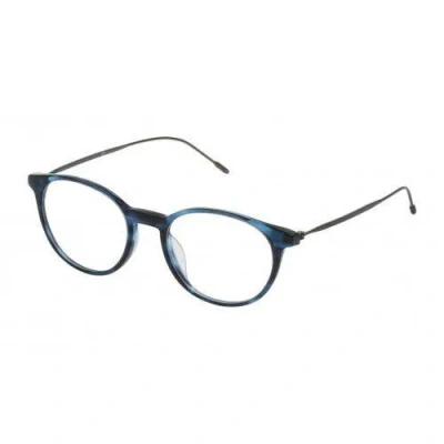 Shop Lozza Eyeglasses In Shiny Streaked Blue