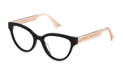 Shop Lozza Eyeglasses In Shiny Black