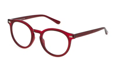 Shop Lozza Eyeglasses In Shiny Transparent Red