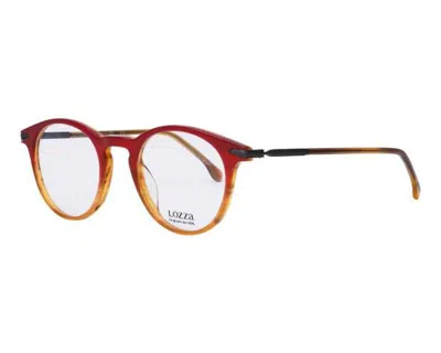 Shop Lozza Eyeglasses In Fading Streaked Red/brown