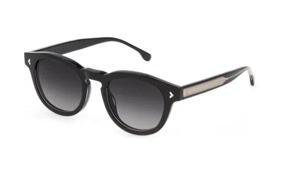 Shop Lozza Sunglasses In Black+crystal Top