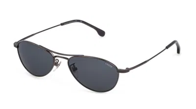 Shop Lozza Sunglasses In Shiny Gunmetal