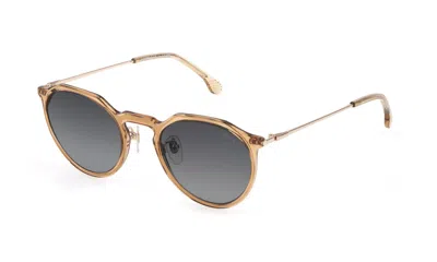 Shop Lozza Sunglasses In Shiny Transparent Beige
