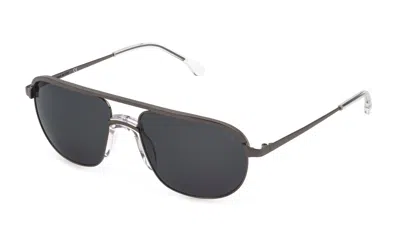 Shop Lozza Sunglasses In Shiny Gunmetal