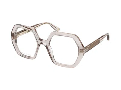 Shop Marc Jacobs Eyeglasses In Beige