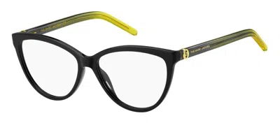 Shop Marc Jacobs Eyeglasses In Black Yellow