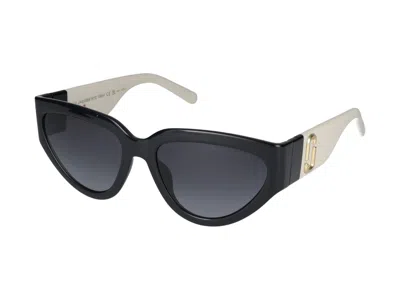 Shop Marc Jacobs Sunglasses In Black White