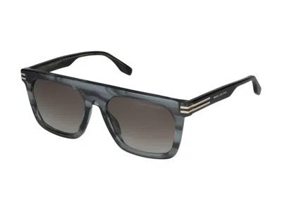 Shop Marc Jacobs Sunglasses In Grey Horn