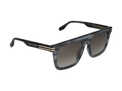 Shop Marc Jacobs Sunglasses In Grey Horn