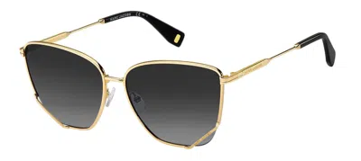 Shop Marc Jacobs Sunglasses In Yellow Gold