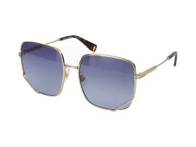 Shop Marc Jacobs Sunglasses In Gold Havana
