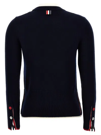 Shop Thom Browne 'hector & Bow' Sweater In Blue