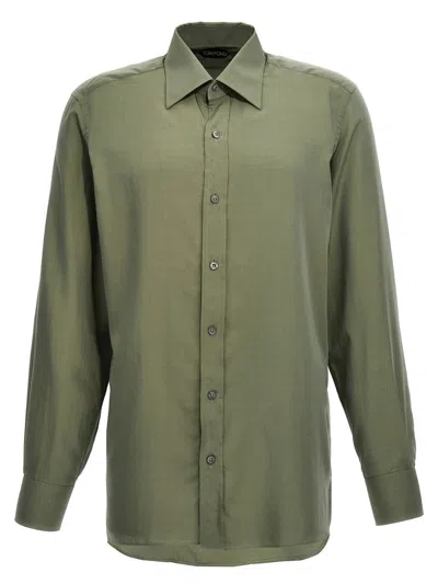 Shop Tom Ford 'parachute' Shirt In Green